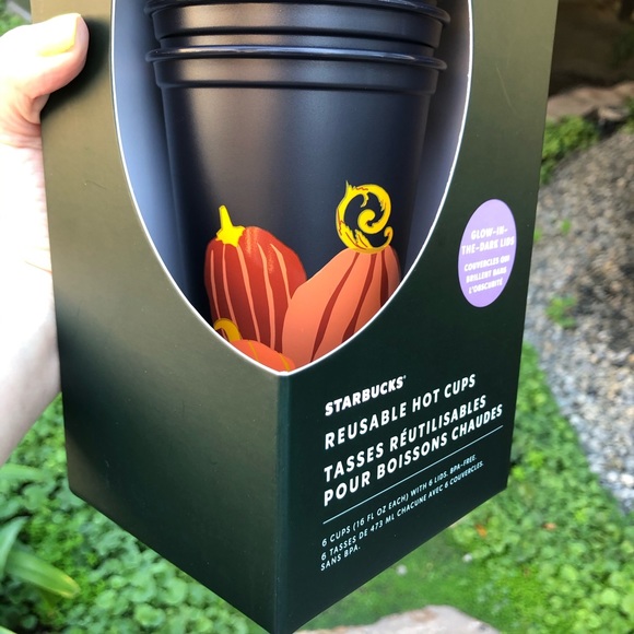 STARBUCKS GLOW IN DARK PUMPKIN HOT CUPS - Picture 9 of 9